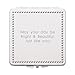 THINGS REMEMBERED Silver Square Beaded Compact Mirror (Free Customization)