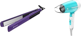 Havells hair styling combo - Straightener (Purple) and Hair dryer (Turquoise)