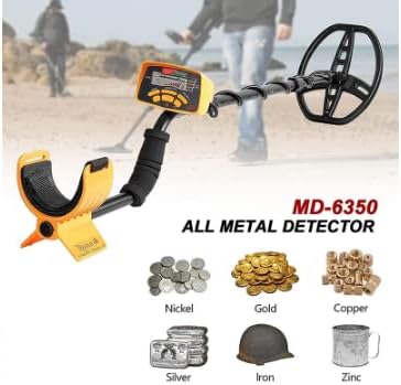 MD-6350 All Metal Detector with various target types