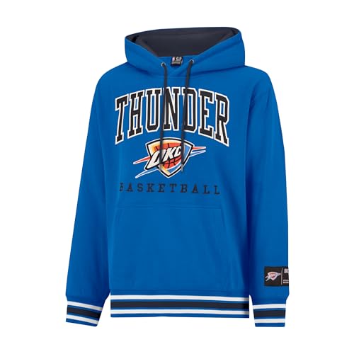 Ultra Game Mens NBA Official Premium Embroidered MVP Hoodie Sweatshirt Oklahoma City Thunder Team Color Large