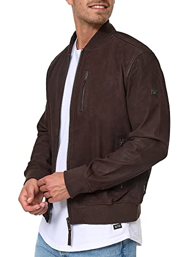 Indicode Captain leren jas voor heren, van geitenleer, echt leer, motorjas, bikerjack - Image 3