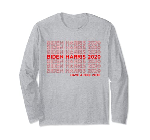 Biden Harris 2020 voto per Joe US Elezioni Uomini Donne Retro Maglia a Manica
