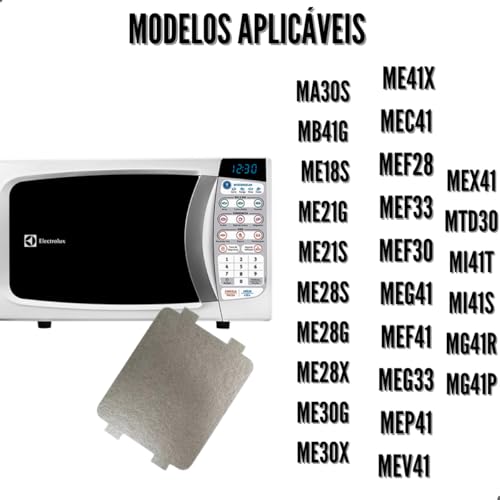 Tampa De Mica Microondas Electrolux Panasonic Mec41 Mec52 ST25JW, ST27JW