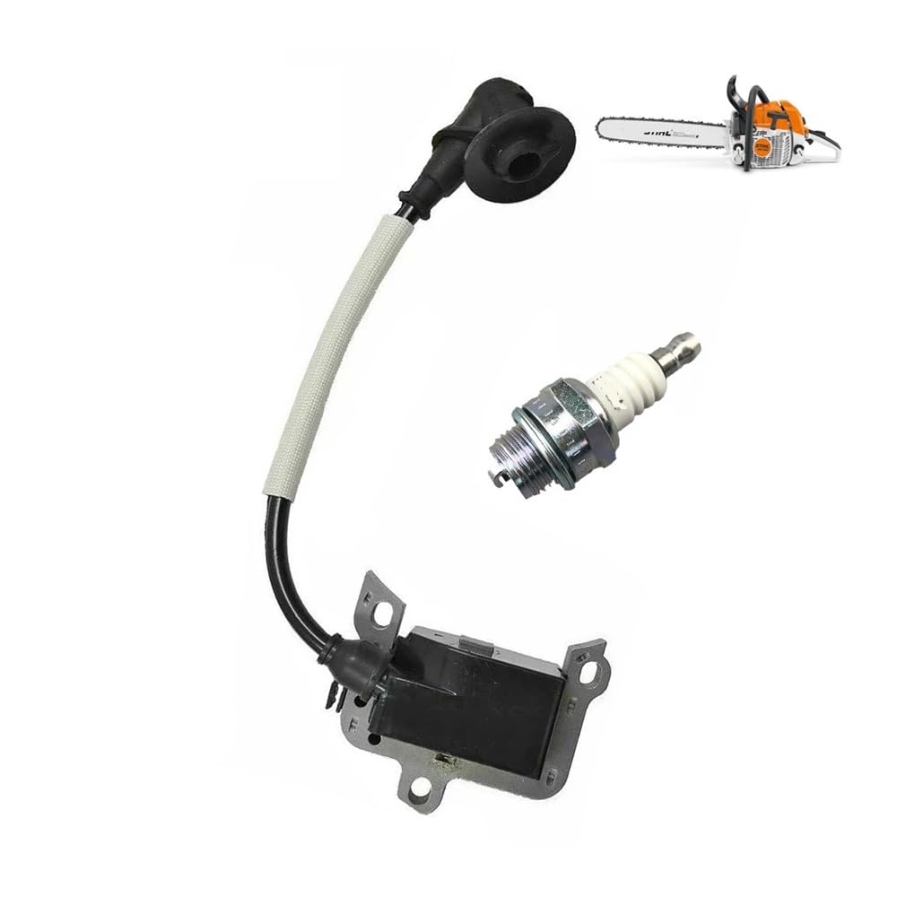 Zündspulenmodul Zündkerze passend for PT720 MS382 MS 382 Kettensäge MS461 Trennschleifer Motor Gartengeräte Teile 1119-400-1300(Ignition Spark Plug)