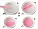 Huini Compressed Salon Spa Facial Cleansing Sponge Sticks, Natural (240 Count) (Pink)