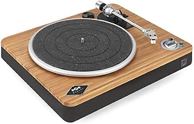House of Marley Stir It Up Wireless Tocadiscos de Vinilo Bluetooth - Reproductor de Vinilos de 2 Velocidades Producido Sosteniblemente, Tocadiscos Bluetooth con Cápsula de Audio-Technica, Bambú