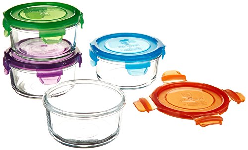 Wean Green Garden Lunch Bowls, Multi-Colored, Set of 4