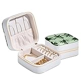 Étui à bijoux fabriqué en cuir synthétique et intérieur en velours rembourré, robuste et durable, longue durée de vie. Doublure en velours doux pour empêcher vos bijoux de se rayer et d'être abîmés.