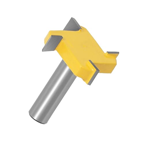 Miniatura 5 de Yakamoz Juego de brocas de ranura de rabo de 1/2 pulgada con mango de 4 alas, herramienta de corte de fresado para carpintería, 4 uds