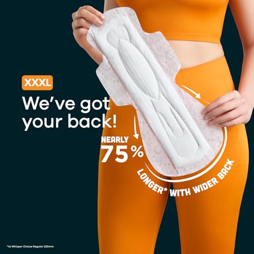 Whisper Store Whisper Bindazzz Nights 30 XXXL Sanitary Pads, Upto 0% - Image 5
