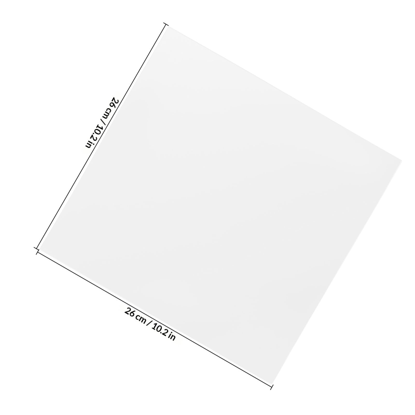 Beavorty Espejo de Pared Adhesivo para Vestirse, 26x26 Cm Vidrio
