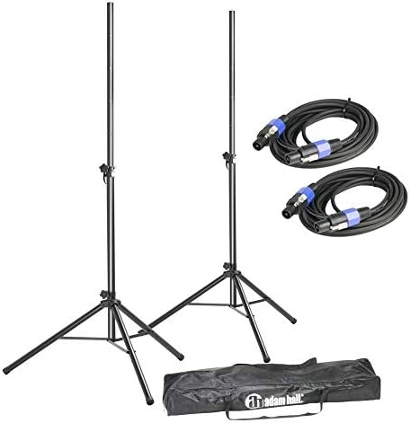 Adam Hall SPS023SET2 Speaker Stands with Bag and SPKn Cable