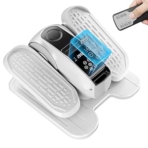 Under Desk Elliptical Exercise Machine, Mini Elliptical Leg Exerciser As Seen on TV, Electric Pedal Exerciser While Sitting for Seniors Adults, Elliptical Training Machines for Fitness with 12 Modes