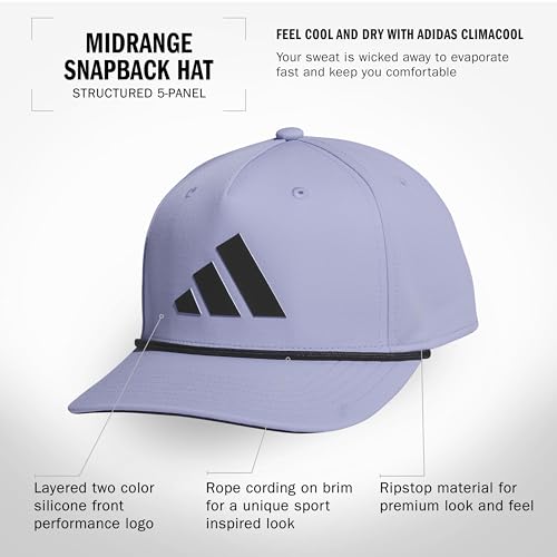 Image of adidas Men's Midrange Hat - Athletic Structured Snapback Cap