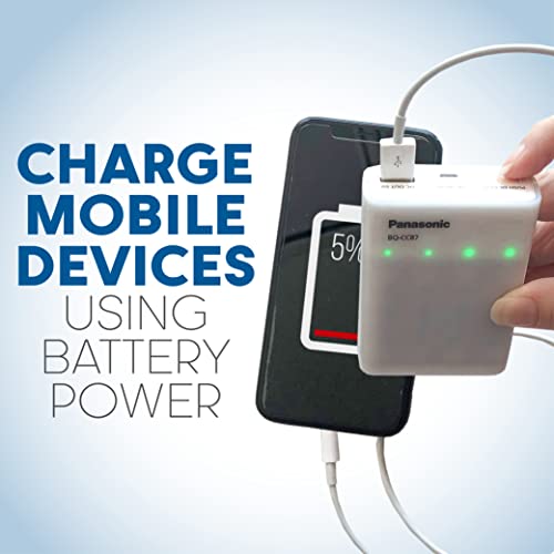 Cargador de batería individual Panasonic de carga portátil y 4 Eneloop 4AAA 5