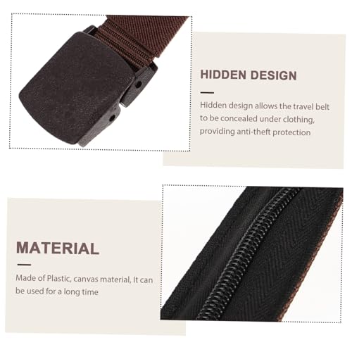 Hidden Money Belt for Travel Comfortable Theft Cash Belt for Men Breathable Design with Hidden Compartment for Outdoor Activities and Sports3