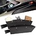 JYSW Car Gap Filler, 2 Pack Leather Car Seat Organizer Gap Pocket Car Seat Storage Box for Holding Phone, Sunglasses, Keys, Black