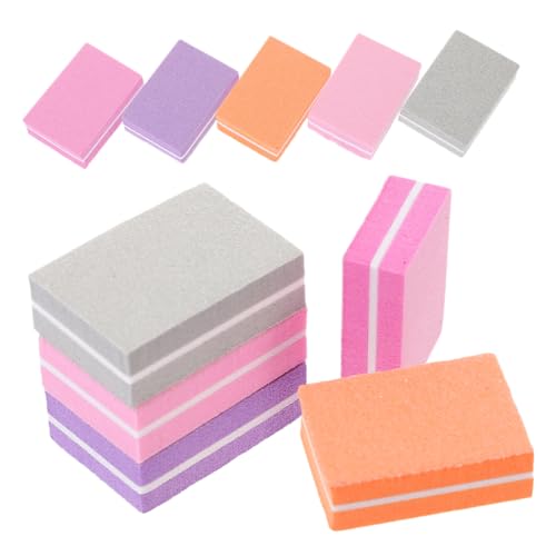 EPIGEIST 100piezas Uñas Bloque Pulidor De Esponja Para Uñas Pies Herramientas De Manicura De Limas De Esponja Para Pulidor De Unidades