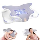 DEUKNICE Almohada ortopédica de espuma viscoelástica, gris