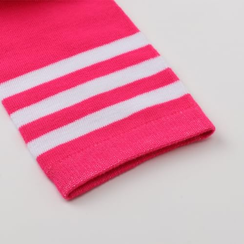 Image of DRESHOW Extra Long High Thigh Socks Striped Over Knee Thin Tights Long Stocking