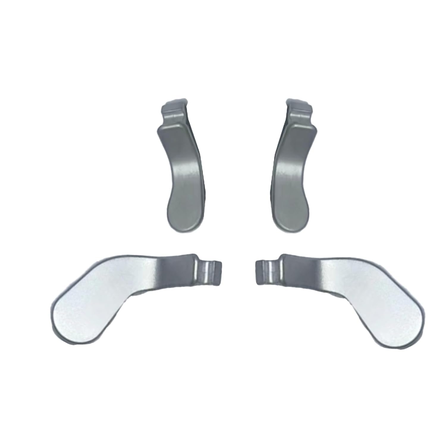 4Pcs Elite 2 Controller Paddles for Xbox One Elite Series 2 Controller, Elite Controller Paddles, Metal Stainless Steel Paddles Replacement for Xbox One Elite/ Elite Series 2/Elite 2 Core Controller (Black) [video game] [video game] (Silver)-image-35