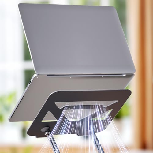 Support ordinateur portable pliable en métal réglable et ergonomique - 5