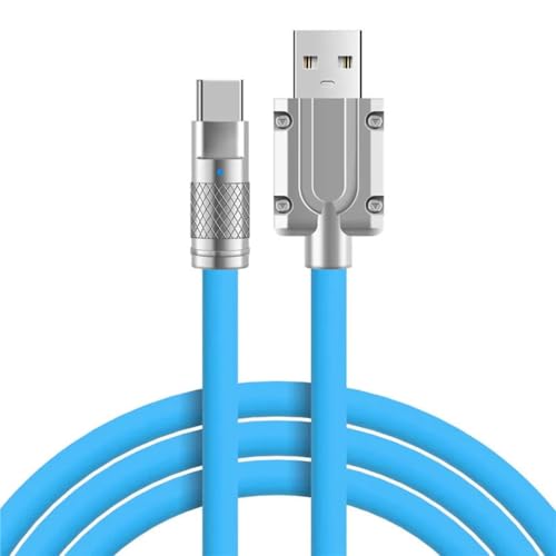 Image of Umake USB-A to Type-C Cable, 100W High-Speed Data Sync, Zinc Alloy Strong Build, Liquid Durable Design, Compatible with Samsung Galaxy S24 Ultra /S24+ /S24 (1 metre)