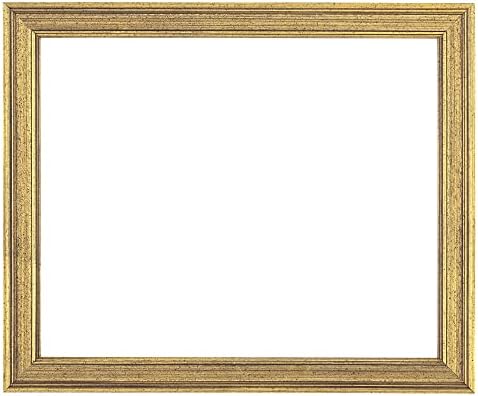 Museum Collection Piccadilly Artist Vintage Picture Frames - 9x12 Gold - 1 Pack of Poster Frames for 3/4 Thick Canvas, Paper and Panels, Museum Quality Wooden Antique Photo Frame