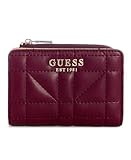 GUESS Edita - Estuche para tarjetas con cierre, color burdeos