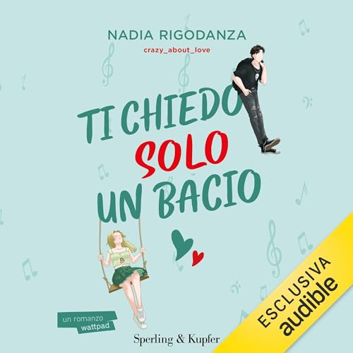 Diseño de la portada del título Ti chiedo solo un bacio