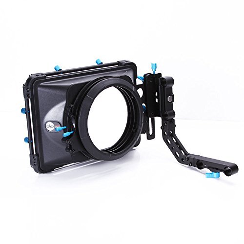 FOTGA DP3000 M3 PRO Swing-away Matte Box Sunshade for Quick Lens Change 15mm Rod DSLR Rail Support Rig System with Donuts, Filter Trays, French Flags, Side Wings