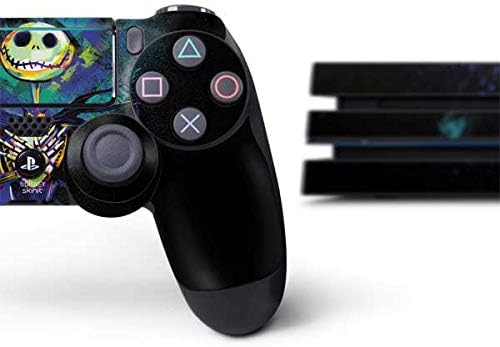 Skinit Decal Gaming Skin Compatible with PS4 Pro Bundle - Officially Licensed Disney The Nightmare Before Christmas Jack Skellington Art Design