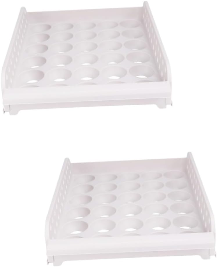 2pcs Box Food Tray Refrigerator Organic Eggs Deviled Egg Serving Plate Empty Egg Cartons Egg Cartons Bulk Egg Tray Egg Container Organizer Drawer Egg Rack Household Cage (As Shownx2pcs
