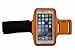Produktbild Sport-armband Orange, Fitness-hülle Running Handy Tasche Case für Apple ipod touch g iphone 3 4 5 S C, Samsung Galaxy 3 und 4 mini, Huawei Y330, Nokia Lumia 530, 532 mit Kopfhöreranschluss -Dealbude24 (Orange)
