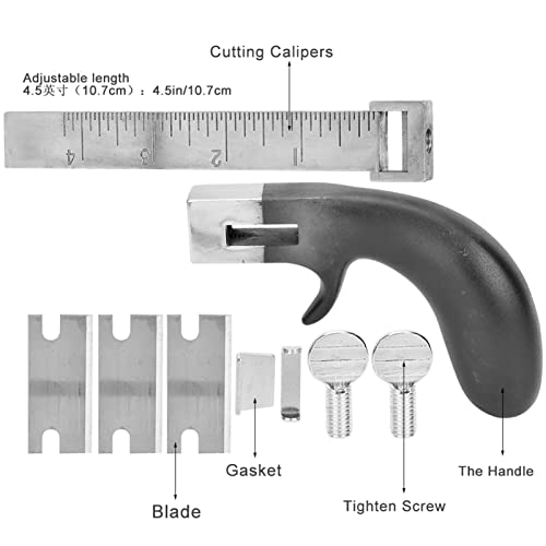 DIY Lederband Gurt Schneider Professionelles Hand Ledergurt Schneide Werkzeug mit Aluminiumgriff, für Ledergurte bis zu 4in