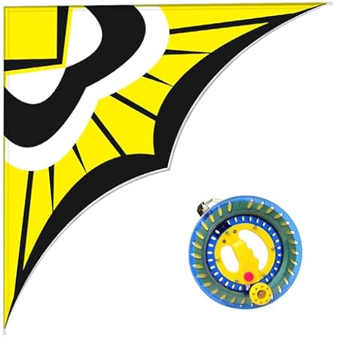 Kaiciuss Huge Delta Kite for Adults Easy to Fly with 8.7in Kite Reel Winder, Easy to Use Kite String and Spool Cover
