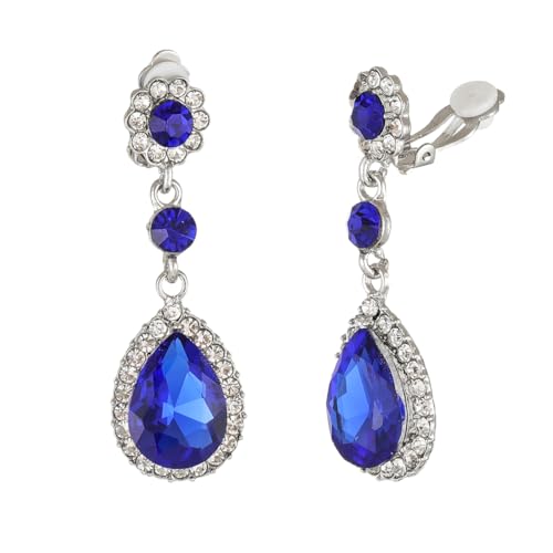 Gorgeous Austrian Crystal Rhinestone Wedding Bridal Teardrop Drop Dangle Earrings