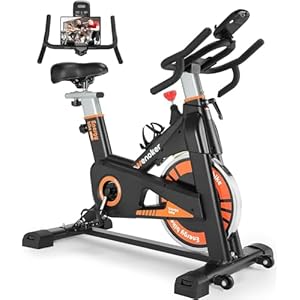 Exercise Bike, WENOKER Stationary Bike for Home, Indoor Bike with Silent Belt Drive, Heavy Flywheel, Multi-grips Handlebar and Upgraded Digital Display
