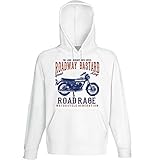  Teesandengines Men\'s Japanese Motorcycle rd250 Road Rage White Hoodie Size XXLarge