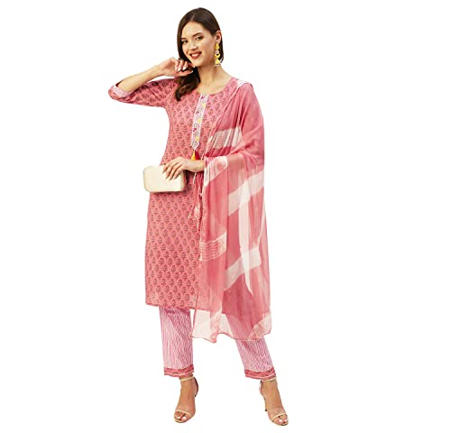 Kurta droite avec pantalon femme pour vos journées d'été et fêtes