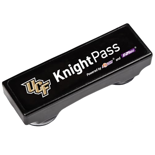 UCF Knight Uni Prepaid Portable Toll Pass by E-PASS – Works in 19 States Including FL, GA, NC, VA, WV, MD, DE, NJ, NY, PA, MA, RI, NH, ME, OH, in, IL, KY, and MN