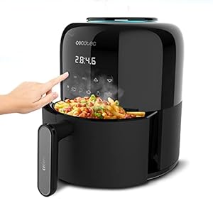 Cecotec Cecofry Pixel 2500 Touch Friteuse olievrij 2 5 l 1200 W voedingsmiddel tactiel en compact timer temperatuurregeling PerfectCook-technologie antislip voeten