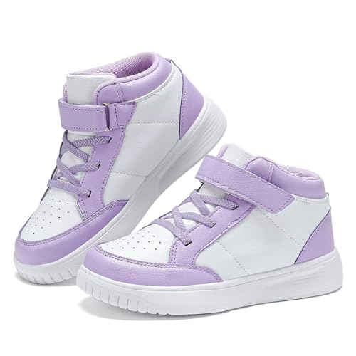 Image of Kids Sneakers Boys Running Shoes Girls High Top Casual Lightweight Classic Adjustable Strap Sneakers
