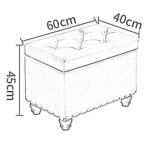 Housse à charnière pour ce coffre repose-pieds rectangulaire - 4
