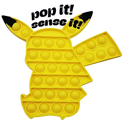 Boxgear Pi-Ka-Chu Fidget Toy Pop Pop– Pop Fidget Toy For Kids And Adults – Stress Relief Fidget – Anti Stress Squeeze Toy - Animal Silicone Fidget Blocks – Lightweight And Durable #TOP1