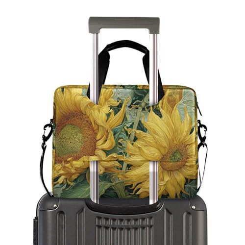 Bolso Maletín con Estampado de Girasol para Laptop 13-16" miniatura 4