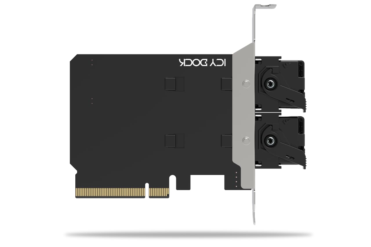 ICY DOCK 2-Bay M.2 NVMe SSD do PCIe 4.0 x8 wymienna ramka / karta adaptera do gniazda rozszerzeń PCIe (wymagana bifurkacja) - ExpressSlot Core MB312M4P-B