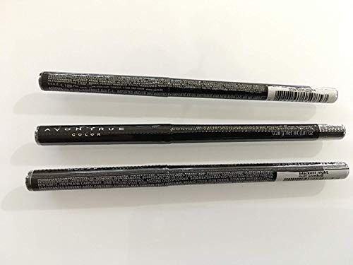 Lot of 3 - Avon Glimmersticks Waterproof Eye Liner - Blackest Night