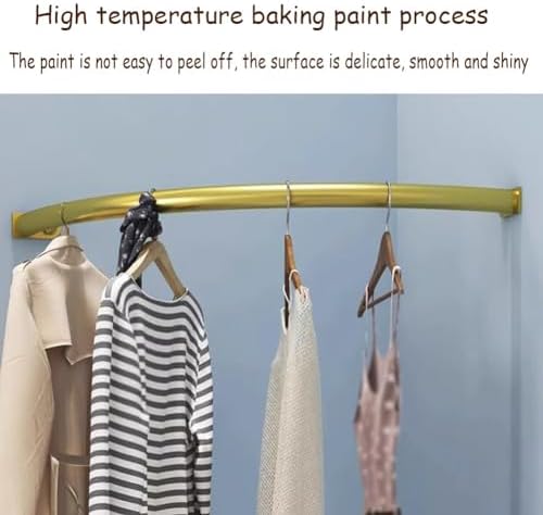 Corner Clothing Rack Wall Mounted Iron Corner Bar Space Saving Hanging Solution for Office Entryway Bedroom Industrial Style Garment image 5