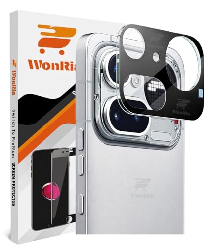 Image of WonRia Pack 1- Back Camera Lens Protector for Nothing 4A Pro 5G Camera Glass Protector Guard [3D Premium] - Black